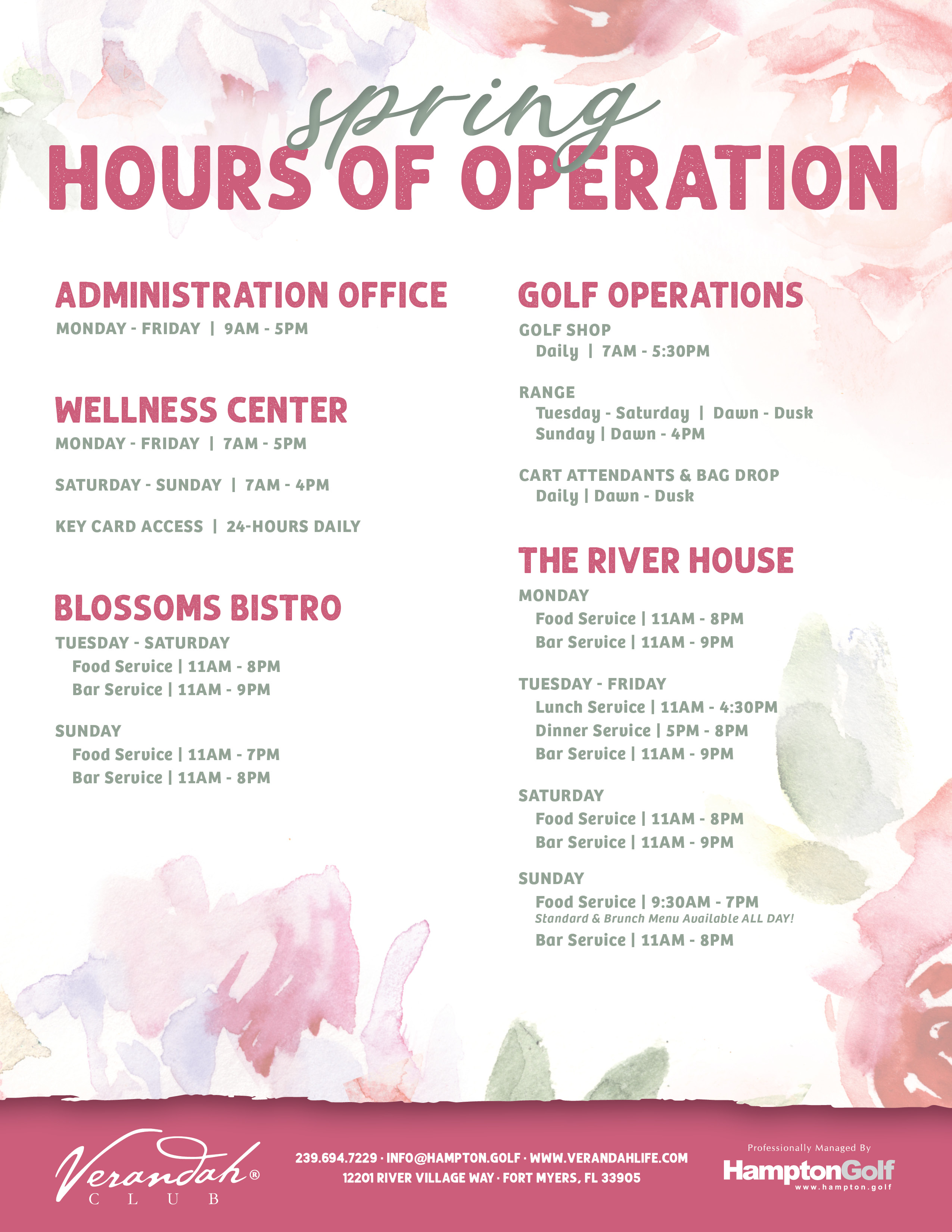 VER Spring Hours of Operation 2026 EMAIL